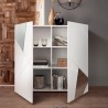 White geometric design 2-door living room cupboard Vittoria Glam WH. Bulk Discounts