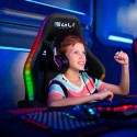Ergonomic gaming chair LED RGB 2 cushions The Horde junior On Sale