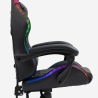 Ergonomic gaming chair LED RGB 2 cushions The Horde junior 