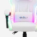 Gaming chair LED RGB lights ergonomic chair with 2 cushions Pixy Junior Cheap