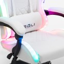 Gaming chair LED RGB lights ergonomic chair with 2 cushions Pixy Junior 