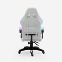 Gaming chair LED RGB lights ergonomic chair with 2 cushions Pixy Junior Model