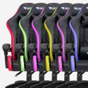 Ergonomic leatherette LED RGB gaming office chair The Horde XL Price