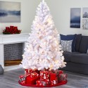 Snowy white realistic artificial Christmas tree 180cm Gstaad Sale