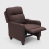 Reclining pushback relax armchair with footrest Kyoto Delight. Catalog