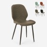 Modern design metal leatherette chair for kitchen bar restaurant Lyna Catalog