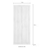 2-door modern wardrobe with coat rack for Penny Basic entrance. Cheap