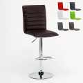 High fixed swivel adjustable kitchen bar stool with backrest Detroit Promotion