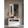 Basic Triangle mobile entrance hall mirror, coat hanger and shoe cabinet Measures