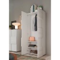 Maddy Dama modern 2-door wardrobe closet with coat hanger, for the entrance. Cost