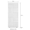 Maddy Dama modern 2-door wardrobe closet with coat hanger, for the entrance. Cheap