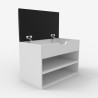 White space-saving shoe rack bench with Vyka cushion. Sale