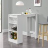 Modern kitchen and bar high table h103cm with side shelves Petra Promotion