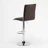 Detroit Adjustable Swivel High Bar Stool with Backrest 