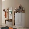 Modern Sideboard Cabinet for Living Room with 2 Doors and 5 Compartments - Delma 