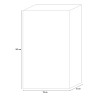 Glossy white wardrobe with clothes hanger bar and 1 door Janine. Bulk Discounts