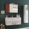 Suspended bathroom cabinet with 2 drawers and glossy white Kelly sink. Sale
