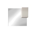 Bathroom mirror cabinet with 1 glossy white door and LED light Riva. Choice Of