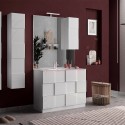 Floor-mounted bathroom cabinet with 3 glossy white drawers and Tetra Dama sink. Sale