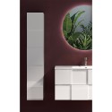 Modern suspended bathroom column with 1 glossy white door Raissa Dama. Discounts