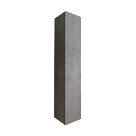 Kubi grey cement 1 door suspended bathroom column with container unit. Promotion