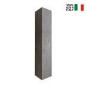 Wall-Mounted Bathroom Column Cabinet with 1 Door, Cement Gray - Kubi Offers