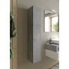 Kubi grey cement 1 door suspended bathroom column with container unit. On Sale
