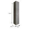 Wall-Mounted Bathroom Column Cabinet with 1 Door, Cement Gray - Kubi Sale