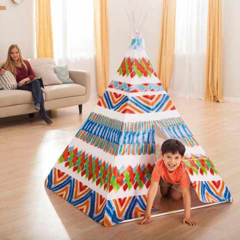 Intex 48629 children's playhouse teepee shaped indian tent Promotion