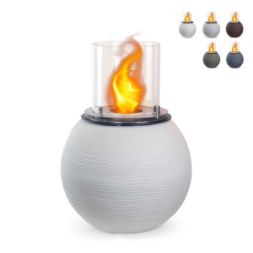 Botticelli Freestanding Indoor Outdoor Bioethanol Fireplace, Ø 40 x H 54cm Promotion