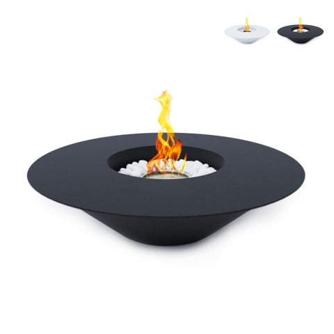 Round 60cm outdoor Terra design bioethanol fireplace Santorini. Promotion