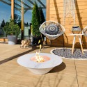 Round 60cm outdoor Terra design bioethanol fireplace Santorini. Discounts