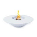 Round 60cm outdoor Terra design bioethanol fireplace Santorini. Model