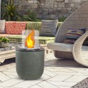 Bioethanol Garden Design Fireplace from the ground Ø 35 x h 55cm Raffaello Bulk Discounts