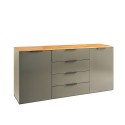 Modern sideboard for kitchen, living room, dining room with 4 drawers and 2 doors Klihe. Offers