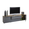 Modern Industrial Style TV Stand with 2 Doors and 2 Drawers, 200cm Aron. Promotion
