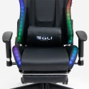 Ergonomic Gaming Chair with Footrest and RGB LED The Horde Comfort. Characteristics