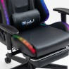 Ergonomic Gaming Chair with Footrest and RGB LED The Horde Comfort. Price