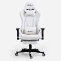 Gaming office chair with RGB LED footrest, ergonomic Pixy Comfort. Offers