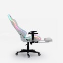 Gaming office chair with RGB LED footrest, ergonomic Pixy Comfort. Bulk Discounts