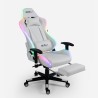 Gaming office chair with RGB LED footrest, ergonomic Pixy Comfort. Catalog