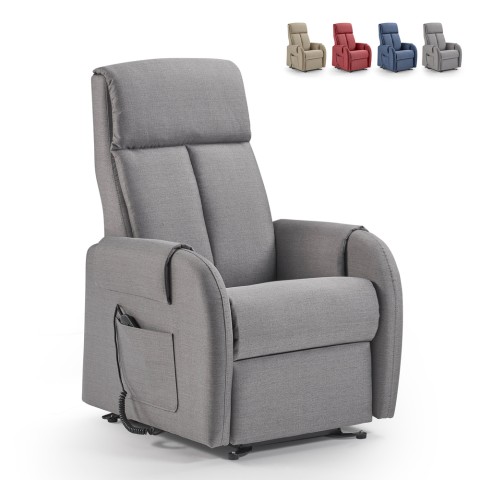 Electric relax armchair with 2 motors "lift-up" system and double footrest Riviera. Promotion