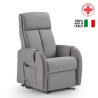 Electric relax armchair with 2 motors lift-up system and double footrest Riviera. Catalog