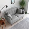 2-seater Nordic design elegant modern upholstered sofa 151cm Ischa Model