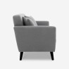 2-seater Nordic design elegant modern upholstered sofa 151cm Ischa Discounts
