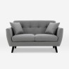 2-seater Nordic design elegant modern upholstered sofa 151cm Ischa Sale