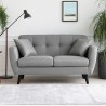 2-seater Nordic design elegant modern upholstered sofa 151cm Ischa Offers