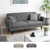 Living room 3-seater sofa, modern Nordic design, sturdy 191cm by Hayem. On Sale