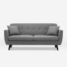Living room 3-seater sofa, modern Nordic design, sturdy 191cm by Hayem. Price