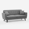 Living room 3-seater sofa, modern Nordic design, sturdy 191cm by Hayem. Cost